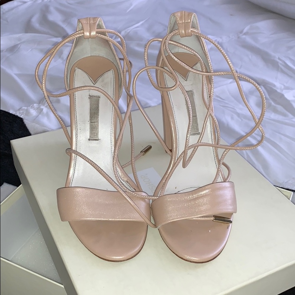 Top shop tie around sandal heel